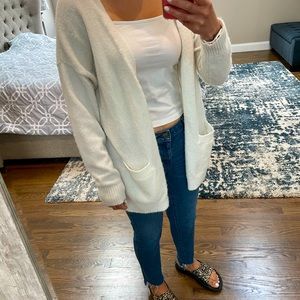White long sweater. Forever 21 size small